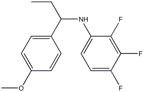 2,3,4-trifluoro-N-[1-(4-methoxyphenyl)propyl]aniline Struktur