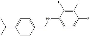 2,3,4-trifluoro-N-{[4-(propan-2-yl)phenyl]methyl}aniline Struktur