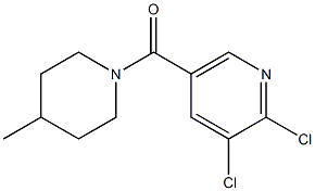 2,3-dichloro-5-[(4-methylpiperidin-1-yl)carbonyl]pyridine Struktur