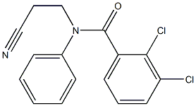 2,3-dichloro-N-(2-cyanoethyl)-N-phenylbenzamide Structure