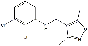 2,3-dichloro-N-[(3,5-dimethyl-1,2-oxazol-4-yl)methyl]aniline 结构式