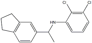 2,3-dichloro-N-[1-(2,3-dihydro-1H-inden-5-yl)ethyl]aniline Structure
