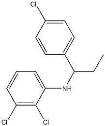 2,3-dichloro-N-[1-(4-chlorophenyl)propyl]aniline 化学構造式