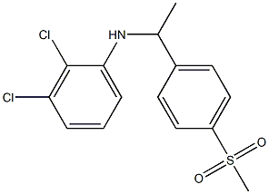 2,3-dichloro-N-[1-(4-methanesulfonylphenyl)ethyl]aniline Structure