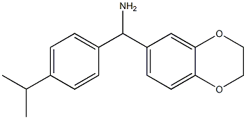 2,3-dihydro-1,4-benzodioxin-6-yl[4-(propan-2-yl)phenyl]methanamine