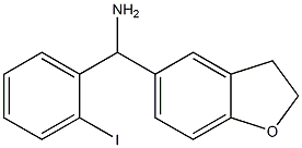 2,3-dihydro-1-benzofuran-5-yl(2-iodophenyl)methanamine Struktur