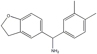 2,3-dihydro-1-benzofuran-5-yl(3,4-dimethylphenyl)methanamine 结构式