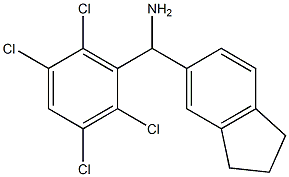 2,3-dihydro-1H-inden-5-yl(2,3,5,6-tetrachlorophenyl)methanamine