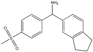 2,3-dihydro-1H-inden-5-yl(4-methanesulfonylphenyl)methanamine