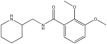 2,3-dimethoxy-N-(piperidin-2-ylmethyl)benzamide 结构式