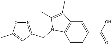 2,3-dimethyl-1-[(5-methyl-1,2-oxazol-3-yl)methyl]-1H-indole-5-carboxylic acid