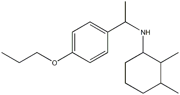 2,3-dimethyl-N-[1-(4-propoxyphenyl)ethyl]cyclohexan-1-amine Struktur