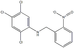 2,4,5-trichloro-N-[(2-nitrophenyl)methyl]aniline,,结构式