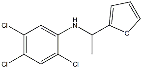 2,4,5-trichloro-N-[1-(furan-2-yl)ethyl]aniline