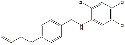  2,4,5-trichloro-N-{[4-(prop-2-en-1-yloxy)phenyl]methyl}aniline