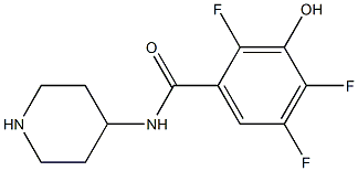 2,4,5-trifluoro-3-hydroxy-N-(piperidin-4-yl)benzamide Structure