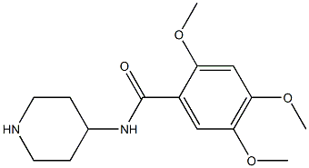 2,4,5-trimethoxy-N-(piperidin-4-yl)benzamide