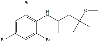 2,4,6-tribromo-N-(4-methoxy-4-methylpentan-2-yl)aniline Structure