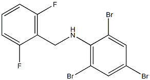 2,4,6-tribromo-N-[(2,6-difluorophenyl)methyl]aniline 结构式