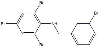 2,4,6-tribromo-N-[(3-bromophenyl)methyl]aniline 结构式