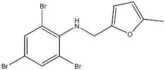 2,4,6-tribromo-N-[(5-methylfuran-2-yl)methyl]aniline 化学構造式