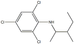 2,4,6-trichloro-N-(3-methylpentan-2-yl)aniline