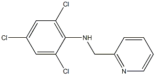 2,4,6-trichloro-N-(pyridin-2-ylmethyl)aniline Structure