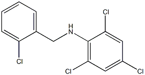 2,4,6-trichloro-N-[(2-chlorophenyl)methyl]aniline,,结构式