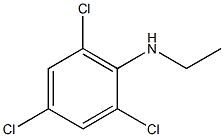 2,4,6-trichloro-N-ethylaniline 结构式