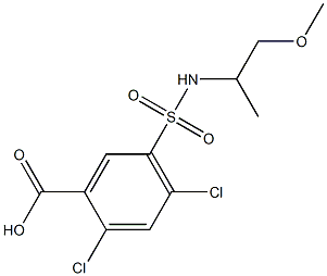 2,4-dichloro-5-[(1-methoxypropan-2-yl)sulfamoyl]benzoic acid