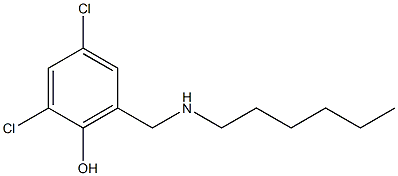 2,4-dichloro-6-[(hexylamino)methyl]phenol