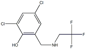 2,4-dichloro-6-{[(2,2,2-trifluoroethyl)amino]methyl}phenol Structure