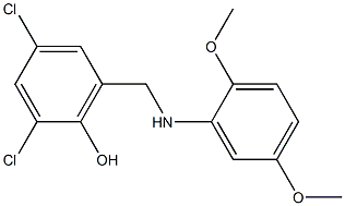 2,4-dichloro-6-{[(2,5-dimethoxyphenyl)amino]methyl}phenol