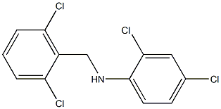 2,4-dichloro-N-[(2,6-dichlorophenyl)methyl]aniline Struktur