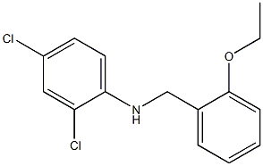 2,4-dichloro-N-[(2-ethoxyphenyl)methyl]aniline Struktur