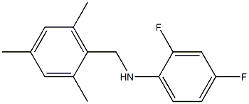 2,4-difluoro-N-[(2,4,6-trimethylphenyl)methyl]aniline,,结构式