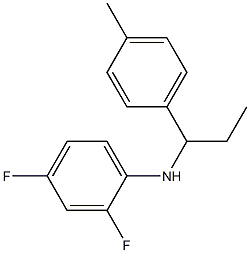 2,4-difluoro-N-[1-(4-methylphenyl)propyl]aniline 结构式