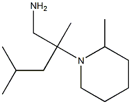 2,4-dimethyl-2-(2-methylpiperidin-1-yl)pentan-1-amine|