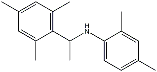 2,4-dimethyl-N-[1-(2,4,6-trimethylphenyl)ethyl]aniline 化学構造式