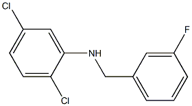 2,5-dichloro-N-[(3-fluorophenyl)methyl]aniline Structure