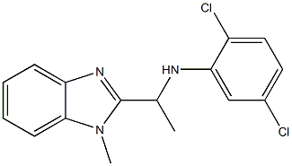 2,5-dichloro-N-[1-(1-methyl-1H-1,3-benzodiazol-2-yl)ethyl]aniline