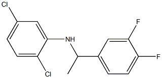2,5-dichloro-N-[1-(3,4-difluorophenyl)ethyl]aniline 化学構造式