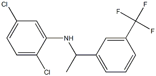 2,5-dichloro-N-{1-[3-(trifluoromethyl)phenyl]ethyl}aniline Structure