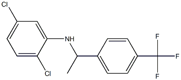 2,5-dichloro-N-{1-[4-(trifluoromethyl)phenyl]ethyl}aniline 化学構造式