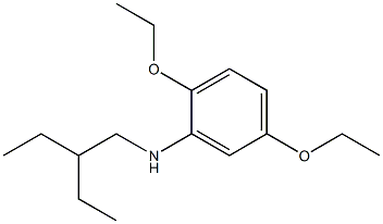 2,5-diethoxy-N-(2-ethylbutyl)aniline Structure