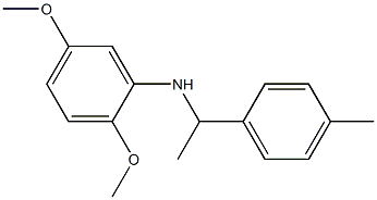 2,5-dimethoxy-N-[1-(4-methylphenyl)ethyl]aniline 结构式