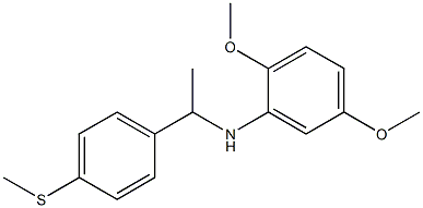 2,5-dimethoxy-N-{1-[4-(methylsulfanyl)phenyl]ethyl}aniline