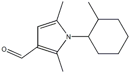 2,5-dimethyl-1-(2-methylcyclohexyl)-1H-pyrrole-3-carbaldehyde Structure