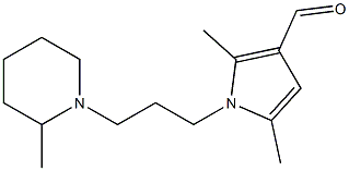 2,5-dimethyl-1-[3-(2-methylpiperidin-1-yl)propyl]-1H-pyrrole-3-carbaldehyde