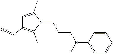 2,5-dimethyl-1-{3-[methyl(phenyl)amino]propyl}-1H-pyrrole-3-carbaldehyde